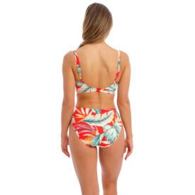 Plavky spodní díl FANTASIE SWIM BAMBOO GROVE MID RISE BIKINI BRIEF HOT