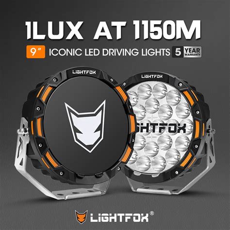 Iconic Series Pair 9inch Osram LED Driving Light 1Lux @1,150m 20 ...