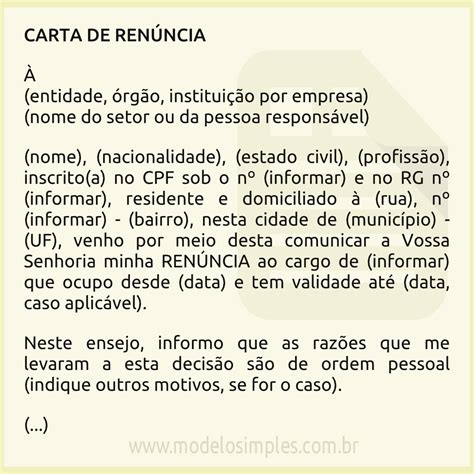 Carta De Renuncia At Jayden Abdullah Blog