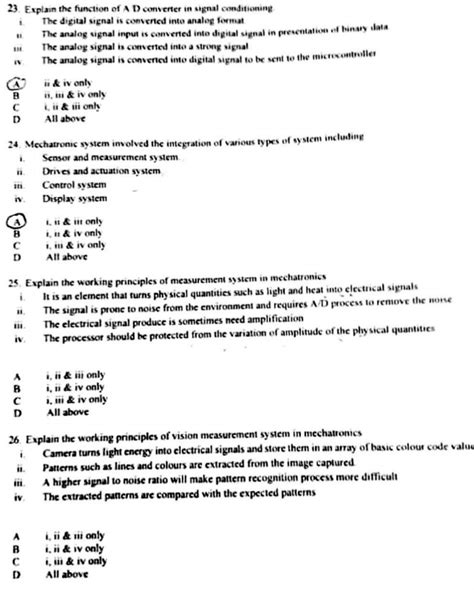 18 19 Select the correct working principle of sensor | Chegg.com