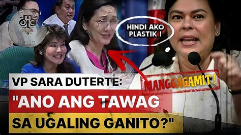 Vp Sara Duterte Hindi Nakapagtimpi At Sinuplak Si Hontiveros Sa Planong