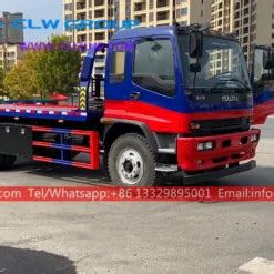 Isuzu Fvr T Ton Road Emergency Flatbed Tow Wrecker Rescue Vehicle