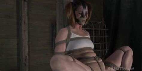 Tied Brunette Girl On Her Knees Gives Blowjob Bdsm Bondage Slave Femdom D Tnaflix