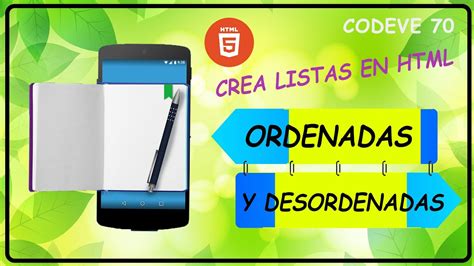 Como Crear Listas Ordenadas Y Desordenadas En Html Youtube