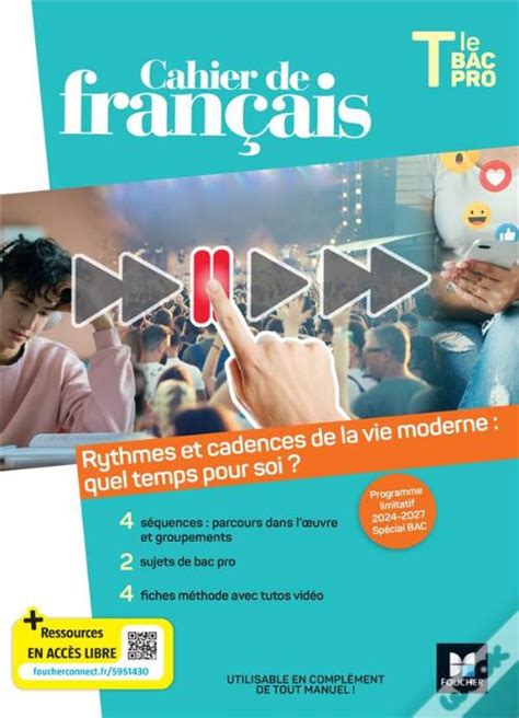 Cahier De Francais Programme Limitatif Tle Bac Pro Ed 2024