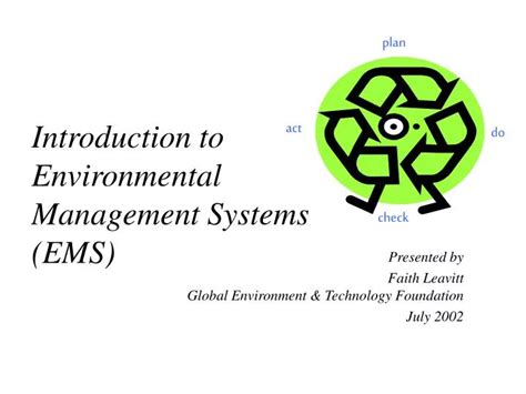 Ppt Introduction To Environmental Management Systems Ems Powerpoint