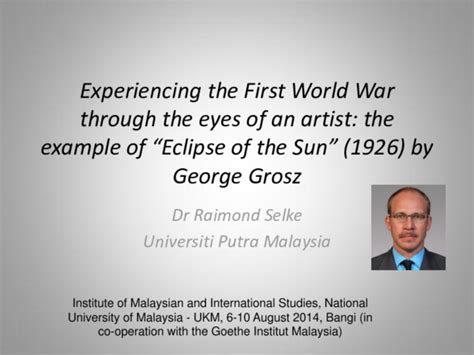 Ppt 2014 Experiencing The First World War Through The Eyes Of An