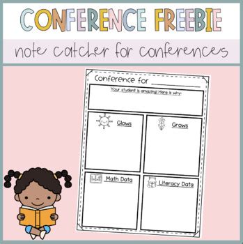 Parent Teacher Conference Form Conference Note Catcher By That