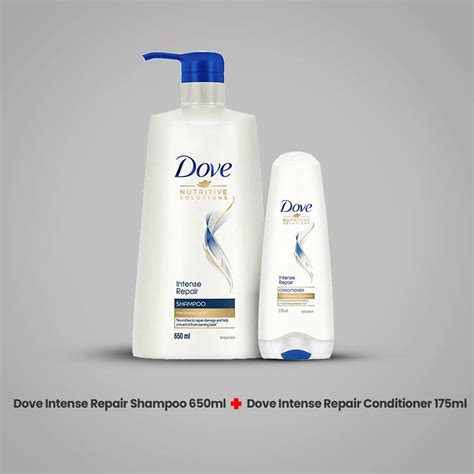 Dove Intense Repair Shampoo 1 Ltrdove Hair Therapy Breakage Repair Conditioner No Parabens And