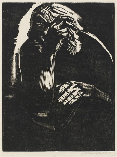 Käthe Kollwitz Self Portrait 1924 Woodcut Kn 203 Iv Cologne