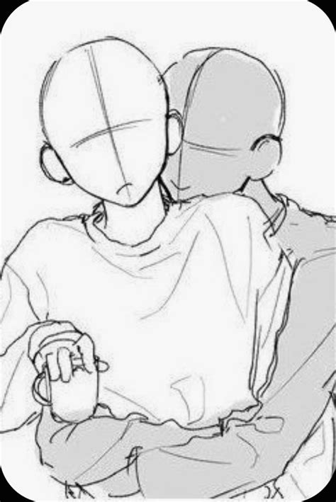 Hugging Pose Reference Relationship Drawings Body Base Drawing