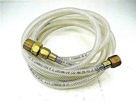 KURIYAMA KUPI TEC CLEAR BRAIDED 1 4 HOSE RF K3150 10 1 MALE 1