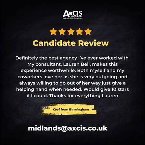 Axcis Education Recruitment on LinkedIn: #candidateexperience #review #