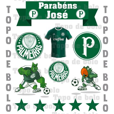 Topo De Bolo Palmeiras Para Imprimir