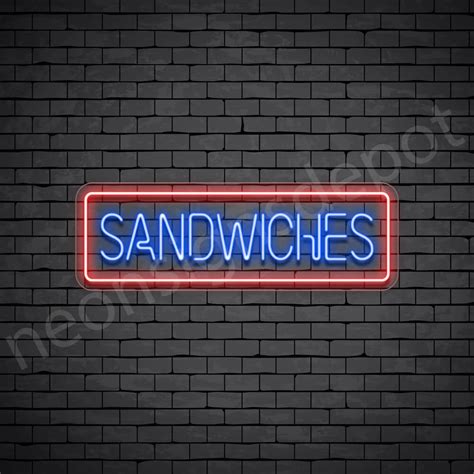 Sandwiches V9 Neon Sign Neon Signs Depot