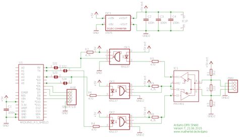 DMX Shield for Arduino with isolation