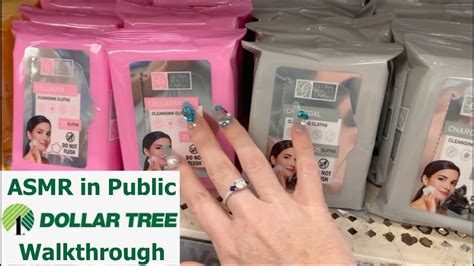 Asmr In Public Dollar Tree Walkthrough With Gum Chewing Voice Over