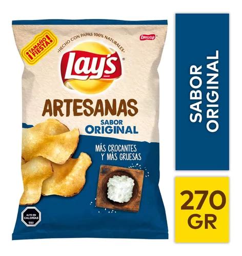 Papas Fritas Lays Artesanas Sabor Original 170g Cuotas Sin Interés