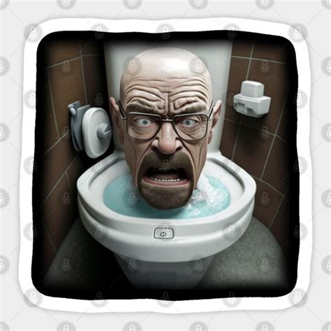 Walter White Skibidi Toilet - Skibidi Toilet - Sticker | TeePublic