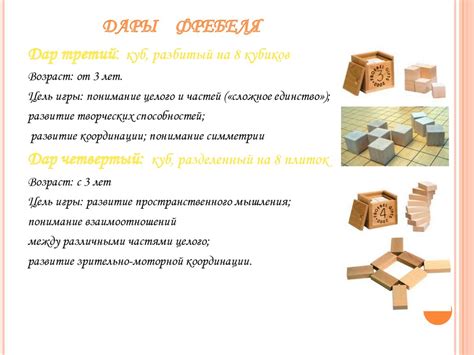 Дары Фребеля - презентация онлайн