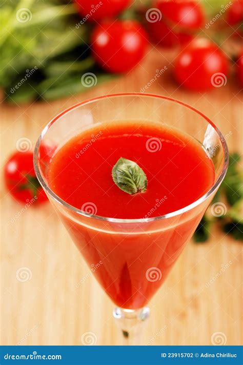Suco de tomate foto de stock. Imagem de vegetariano, lifestyle - 23915702