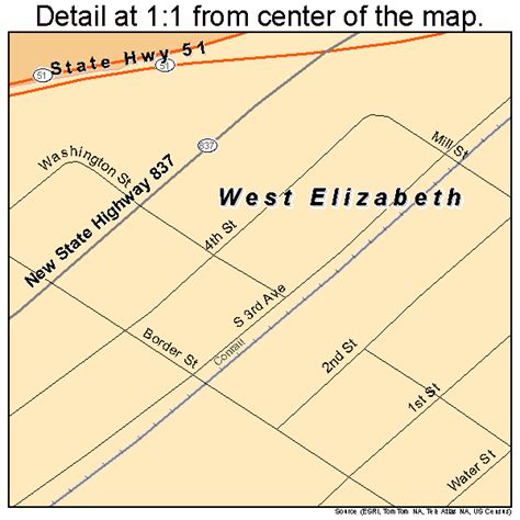 West Elizabeth Pennsylvania Street Map 4282848