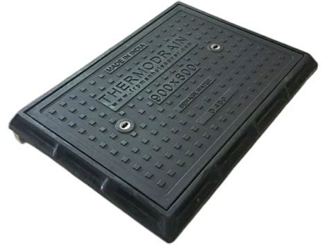 Rectangular Black ATUL FRP Manhole Cover Capacity 20 Ton Size