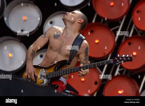 Flea Of Red Hot Chili Peppers Live Earth London Concert Held At Wembley Stadium London England