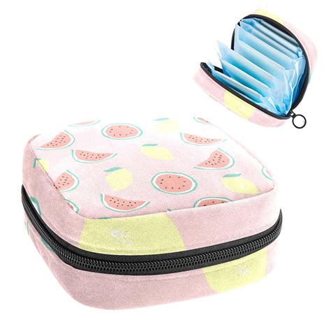 Ownta Fruit Lemon With Watermelon Pattern Premium Storage Bag Period