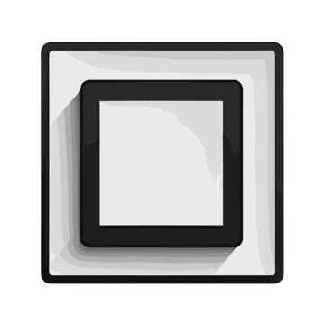 White Led Light With A Black Square Frame Vector A Simplistic Black