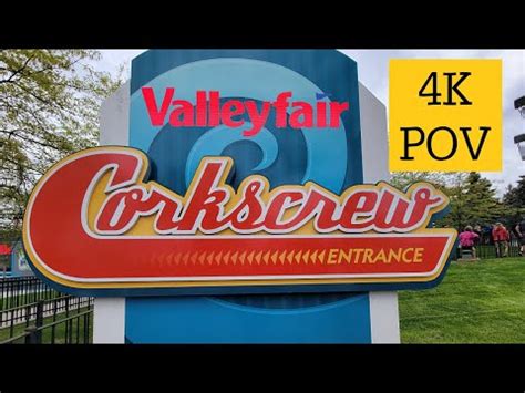 Corkscrew Roller Coaster On Ride K Pov Valleyfair Youtube