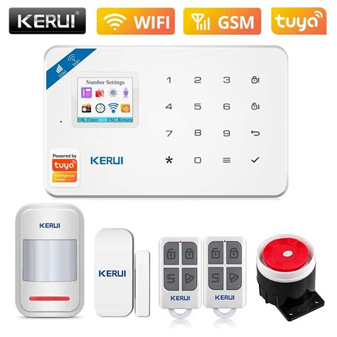 Kerui Sistema De Alarma Inal Mbrico W Wifi Gsm Antirrobo De