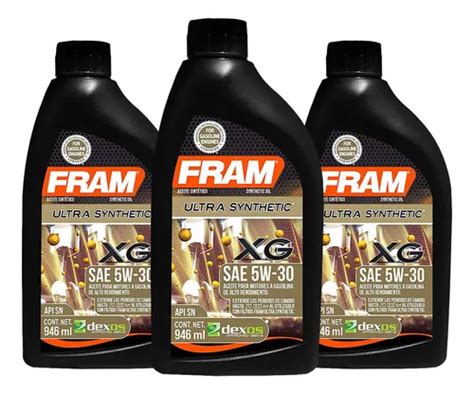 Aceite Para Motor W Fram Sint Tico Lts Env O Gratis