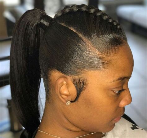 Low Ponytail Hairstyles For Black Hair