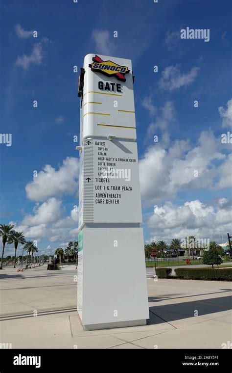 The Sunoco Gate Sign Inside The Daytona International Speedway Daytona