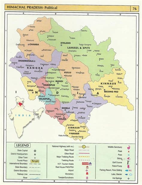 Himachal Tourist Map HimachalTourism Ind In White Heaven Holidays