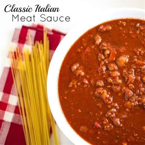 Classic Hearty Italian Meat Sauce Homemade Spaghetti Recipe