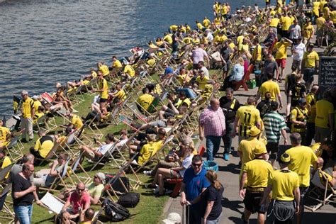 BVB Fans / Borussia Dortmund Fans at Riverside in Berlin Editorial ...