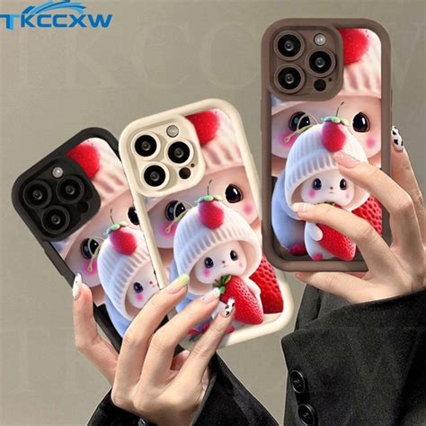 Estojo Para Coelho Morango Infinix Hot I I GT Pro Play Lite Nota