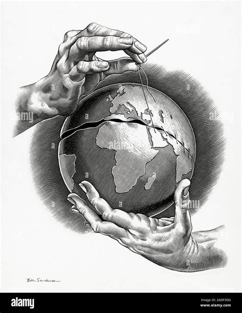 Healing The World Conceptual Artwork This Illustration Was Originally