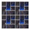 Random Fuji Blue Glossy Glazed Porcelain Mosaic Pool Tile Fuji R