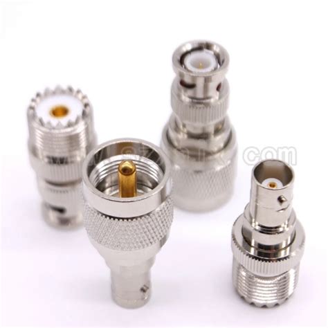 Pcs Set Bnc To Uhf Pl Adapter Bnc Male Female To Uhf Male Plug