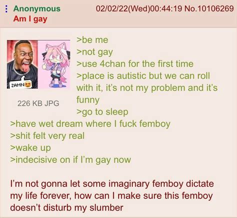 Anon Is Questioning His Sexuality R Greentext