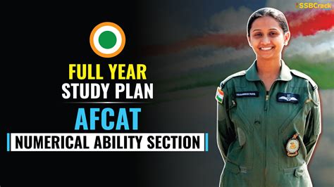 AFCAT Numerical Ability Study Plan Full Year