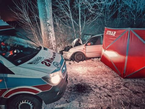 Śmiertelny wypadek na Pomorzu W Krzywym Kole powiat gdański samochód