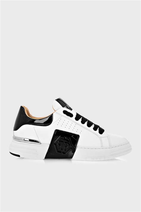 Philipp Plein Logolu Hakiki Deri Sneaker Erkek Ayakkab Facs Usc