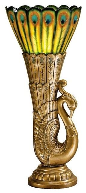 Art Deco Peacock Floor Lamp Eclectic Floor Lamps By Xoticbrands Home Decor Houzz