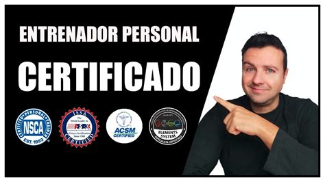 Entrenador Personal Certificado La Mejor Opci N Youtube