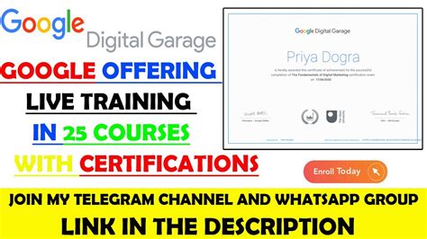 Google Digital Garage Free Courses With Certificates Google Live