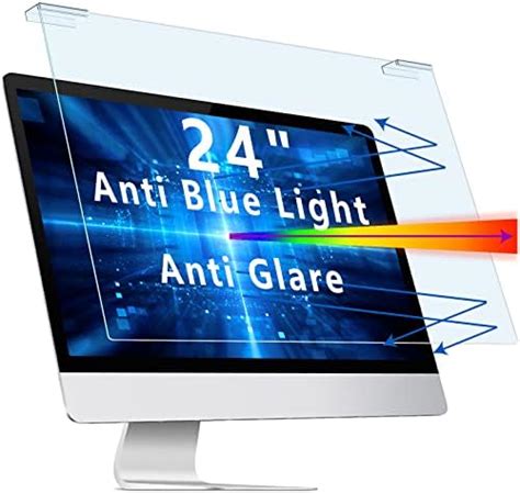 Kpyphm Blue Light Screen Protector 24 Inch Filter With Anti Blue Anti Glare And